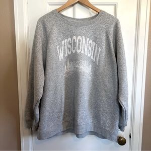 Wisconsin grey sweatshirt